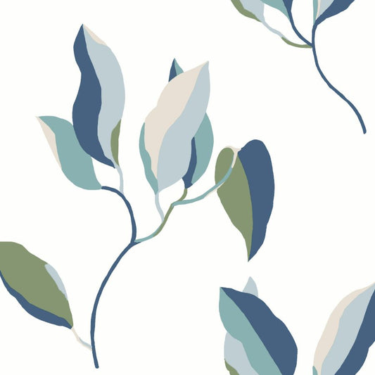 Purchase Zm2871 | Artisan Studio, Brushwork Branches Alpine & Cobalt - York Wallpaper