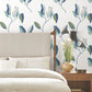 Purchase Zm2871 | Artisan Studio, Brushwork Branches Alpine & Cobalt - York Wallpaper