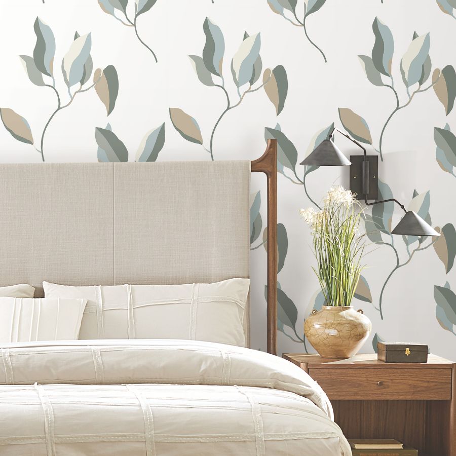 Purchase Zm2873 | Artisan Studio, Brushwork Branches Mineral & Olive - York Wallpaper