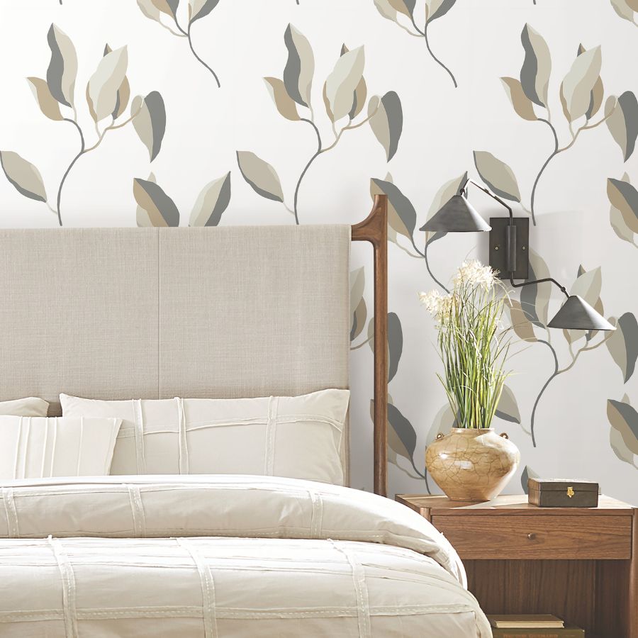 Purchase Zm2876 | Artisan Studio, Brushwork Branches Neutral & Gold - York Wallpaper