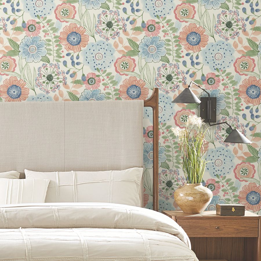 Purchase Zm2893 | Artisan Studio, Artistic Bouquet Multicolor - York Wallpaper