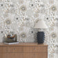 Purchase Zm2894 | Artisan Studio, Artistic Bouquet Neutral - York Wallpaper