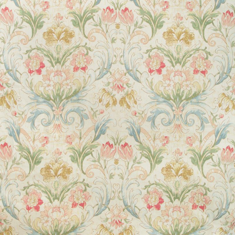 Sample AVENHAM.12.0 Avenham Primrose Pink Multipurpose Botanical Foliage Fabric by Kravet Basics