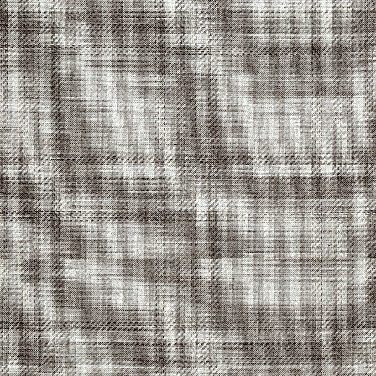Purchase Phillip Jeffries Wallpaper - 43201, Caldwell Plaid - Grey Grid On Canvas Linen