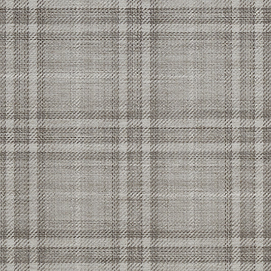 Purchase Phillip Jeffries Wallpaper - 43201, Caldwell Plaid - Grey Grid On Canvas Linen