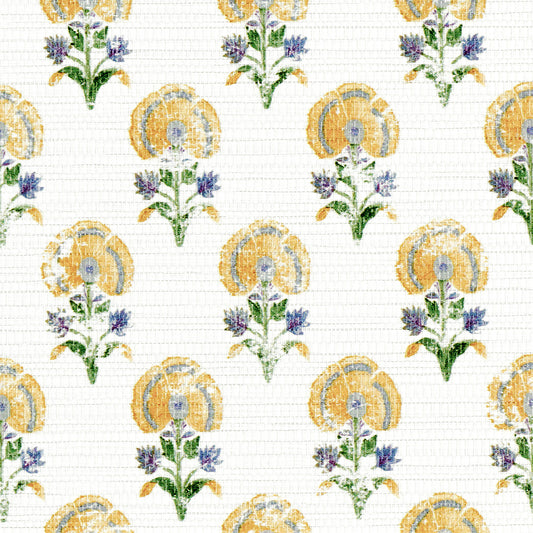 Purchase Phillip Jeffries Wallpaper - 40306, Manor House - Antique Marigold On Woven Walls
