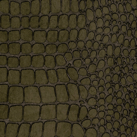 Purchase Phillip Jeffries Wallpaper - 10845, Vinyl Crocodile Rock - Olive Green