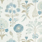 Purchase Phillip Jeffries Wallpaper - 40401, Posy - Blue Thistle On Canvas Linen