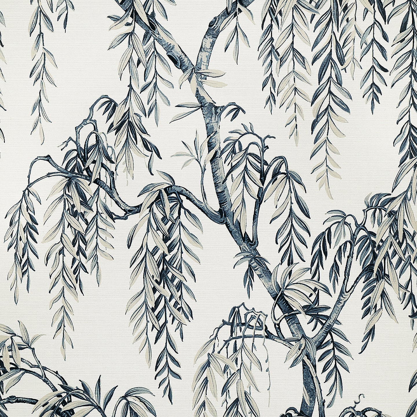 Purchase Phillip Jeffries Wallpaper - 27806, Whispering Willows - Blue Harmony 