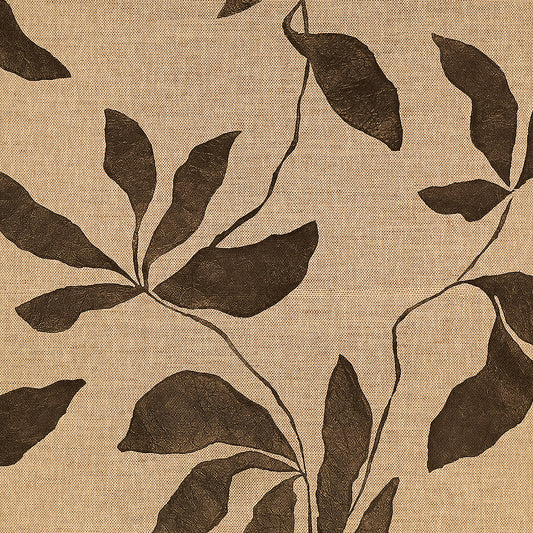 Purchase Phillip Jeffries Wallpaper - 40204, Desert Ivy - Rooted Cocoa On Japanese Paper Weave