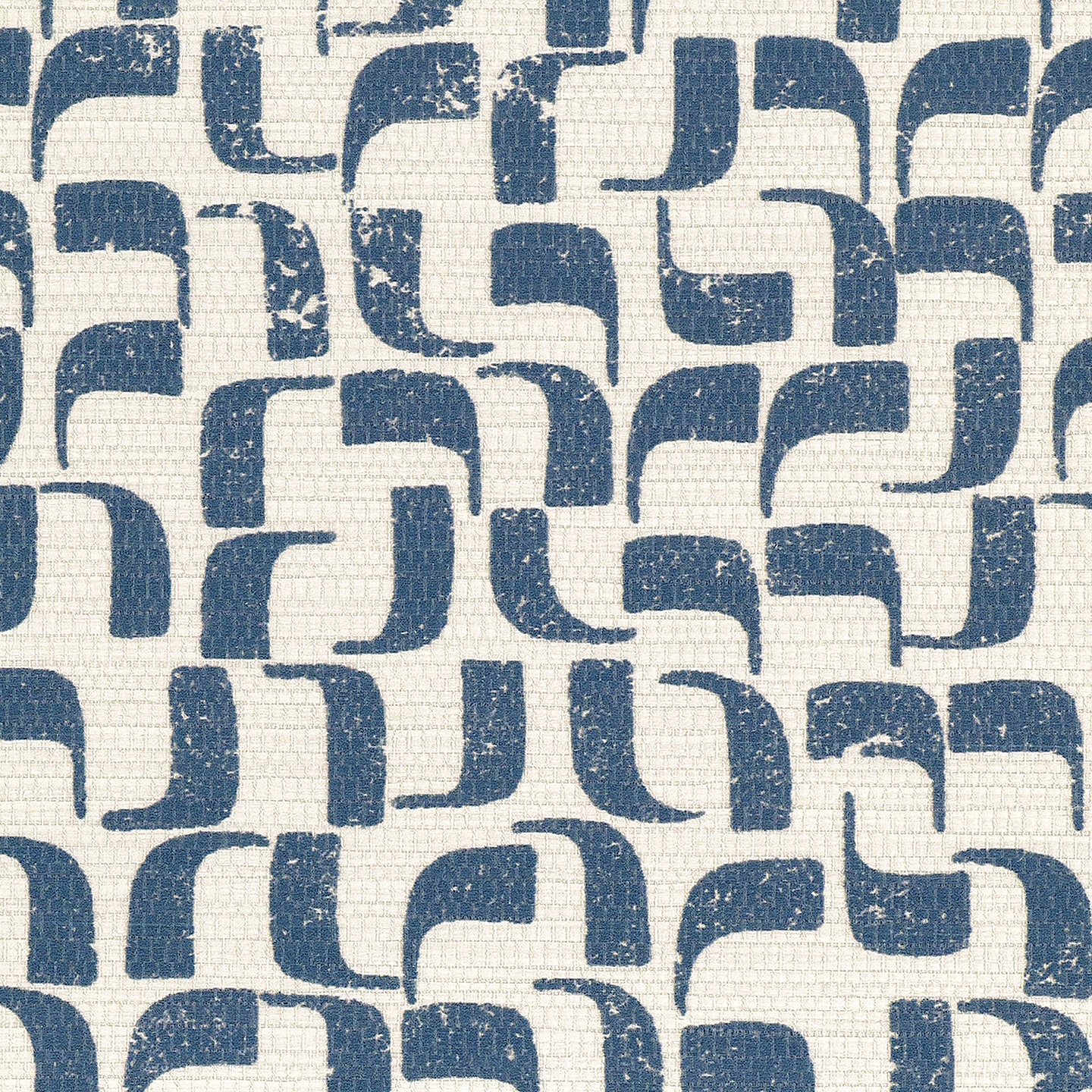 Purchase Phillip Jeffries Wallpaper - 40806, Rosetta - Navy Narrative On Woven Walls