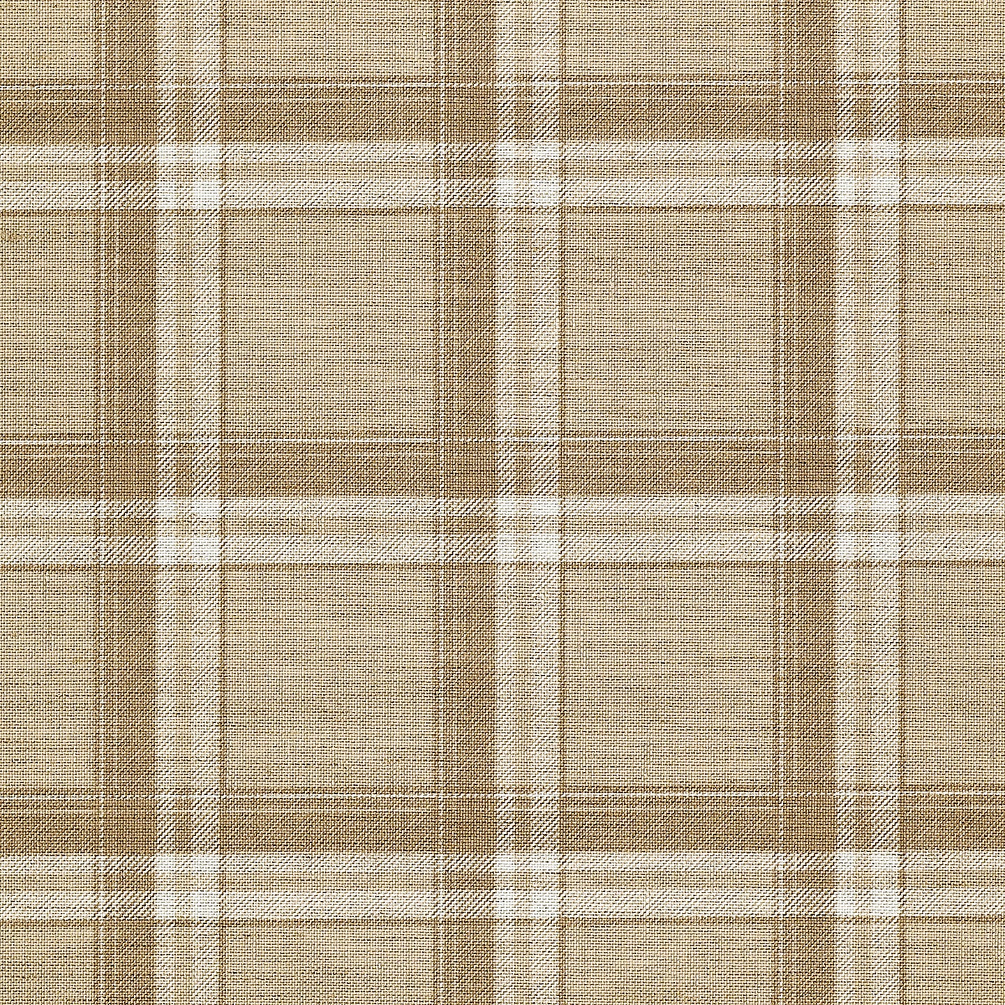 Purchase Phillip Jeffries Wallpaper - 10729, Prairie Plaid - White On Camel 