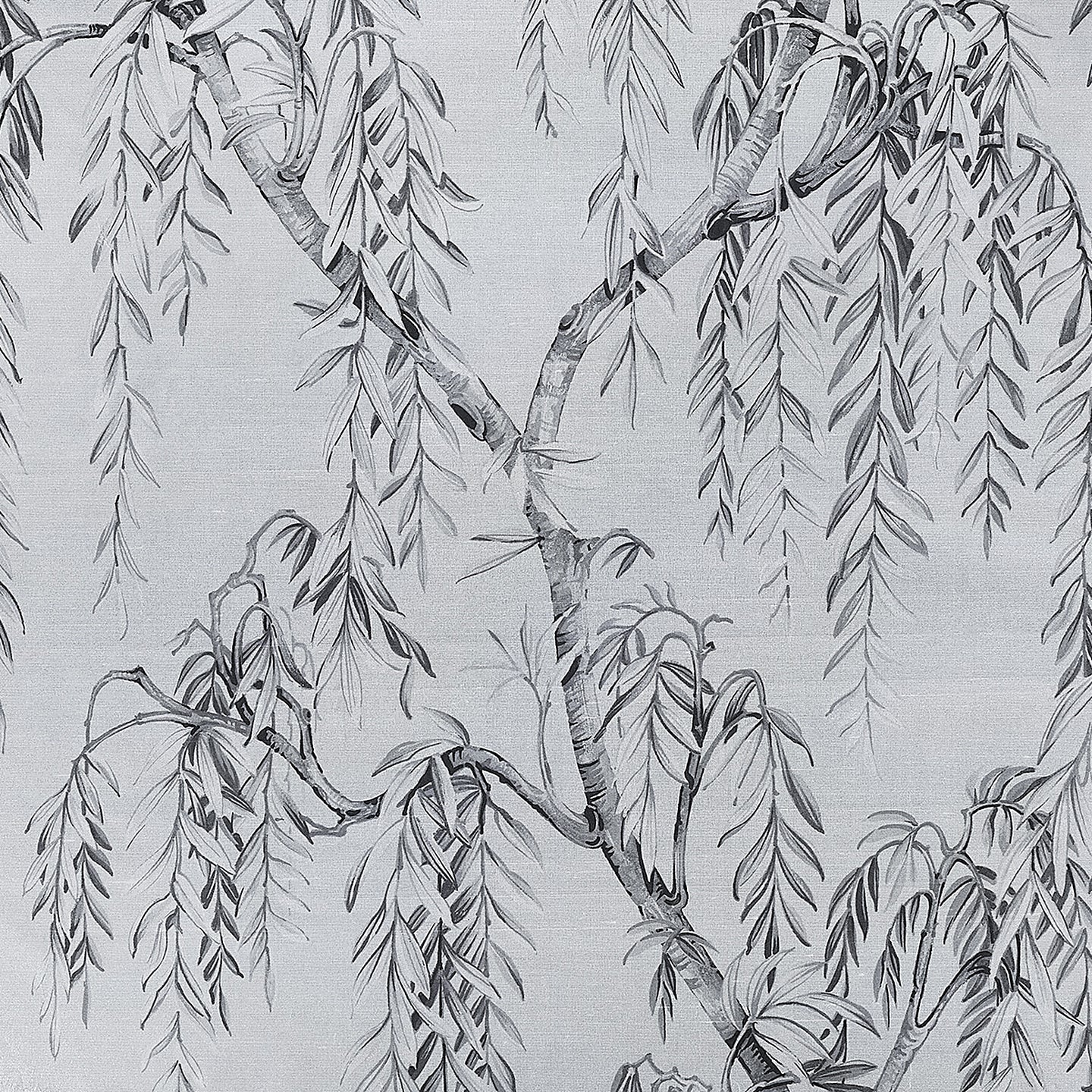 Purchase Phillip Jeffries Wallpaper - 27804, Whispering Willows - Silver Silhouettes 