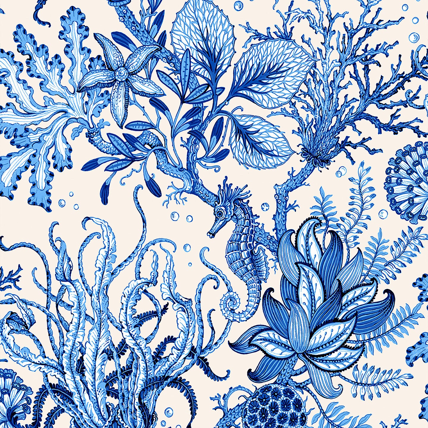 Purchase Phillip Jeffries Wallpaper - 9994, Toile De Sea - Cerulean Crest 