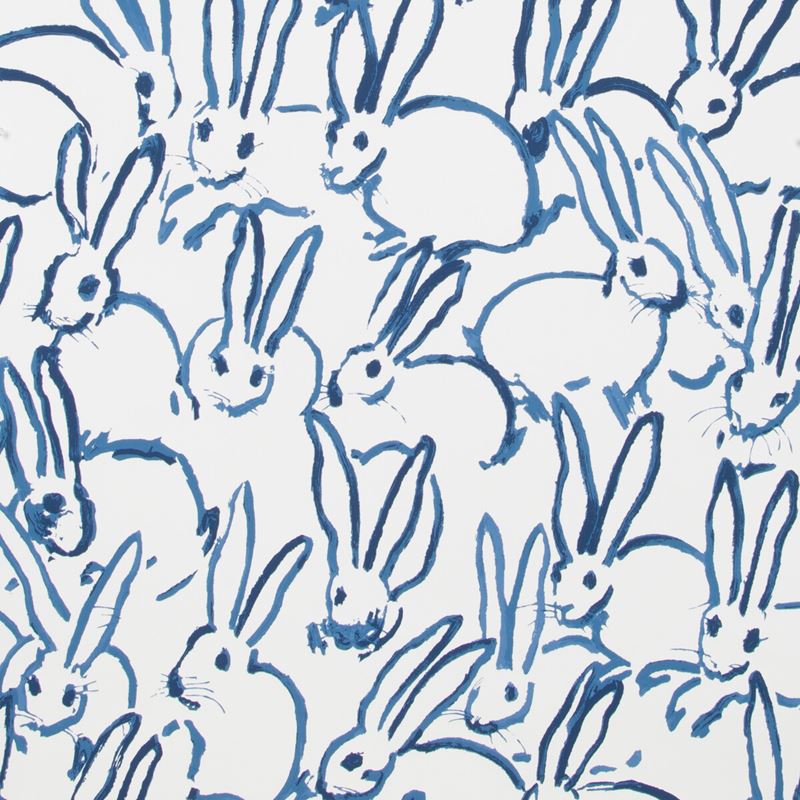 Sample GWP-3413.50.0 Hutch Blue Animals Lee Jofa Modern Wallpaper