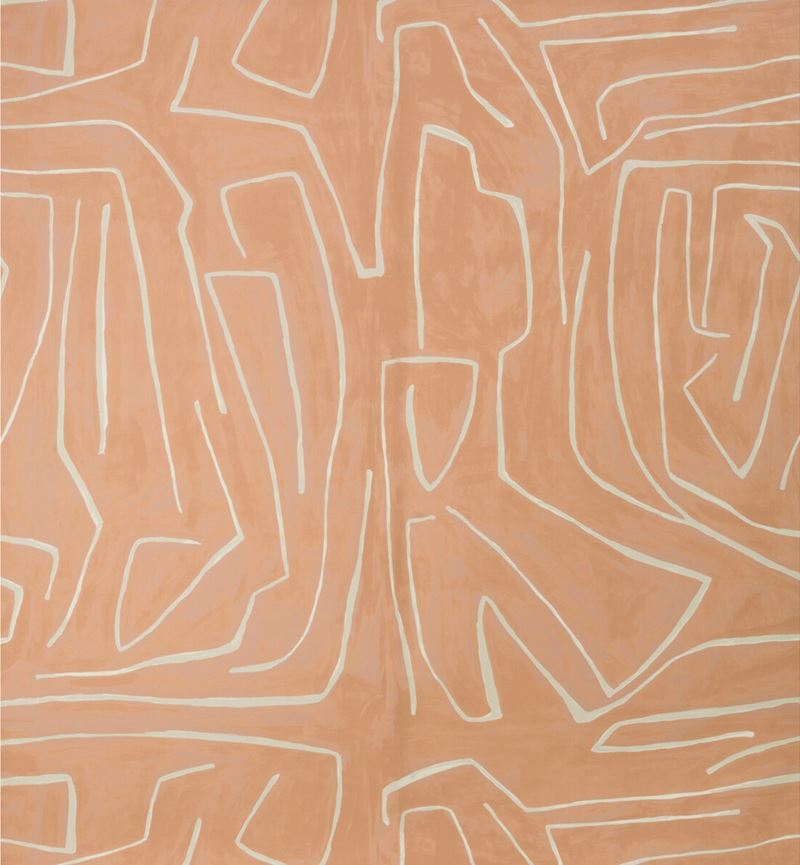 Sample GWP-3501.117.0 Graffito Pink Geometric Lee Jofa Modern Wallpaper