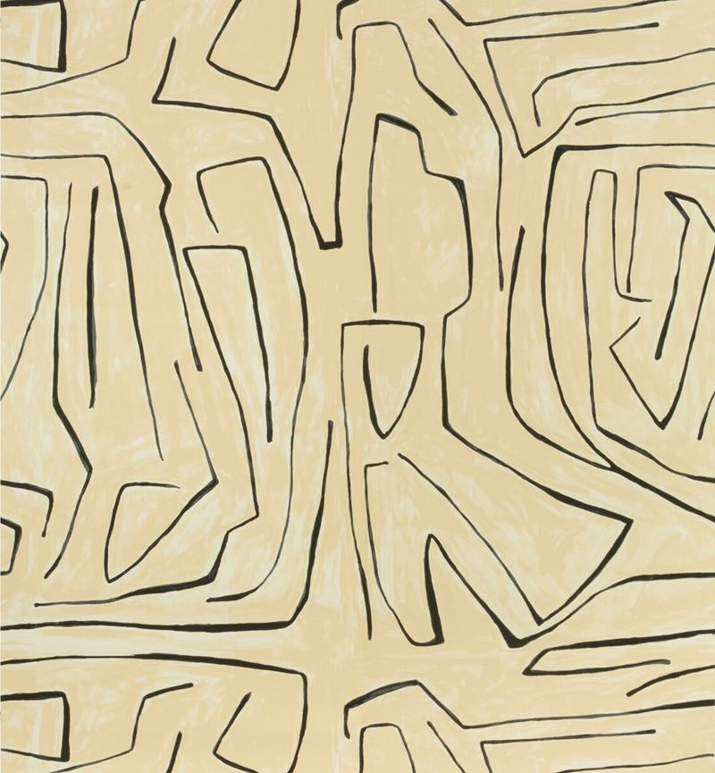 Sample GWP-3501.18.0 Graffito Beige Geometric Lee Jofa Modern Wallpaper
