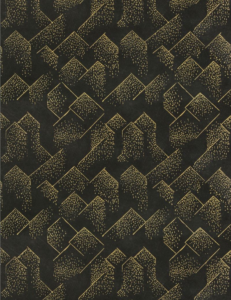 Sample GWP-3703.840.0 Brink Paper Black Geometric Lee Jofa Modern Wallpaper