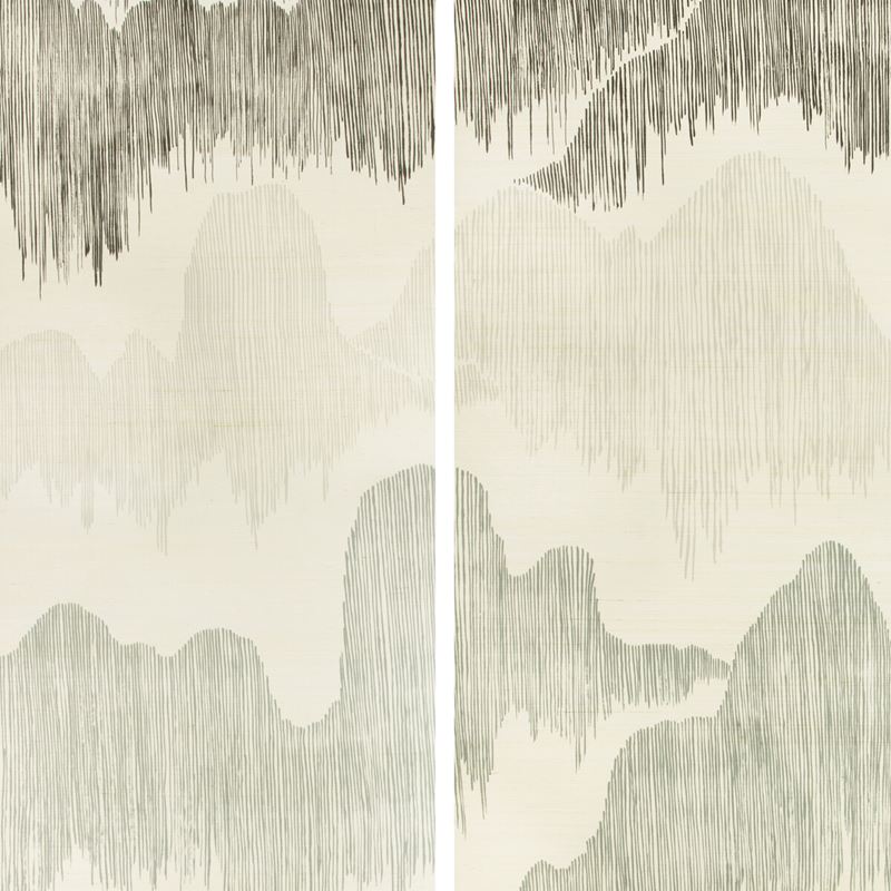Sample GWP-3715.168.0 Cascadia Paper Multi Color Geometric Lee Jofa Modern Wallpaper