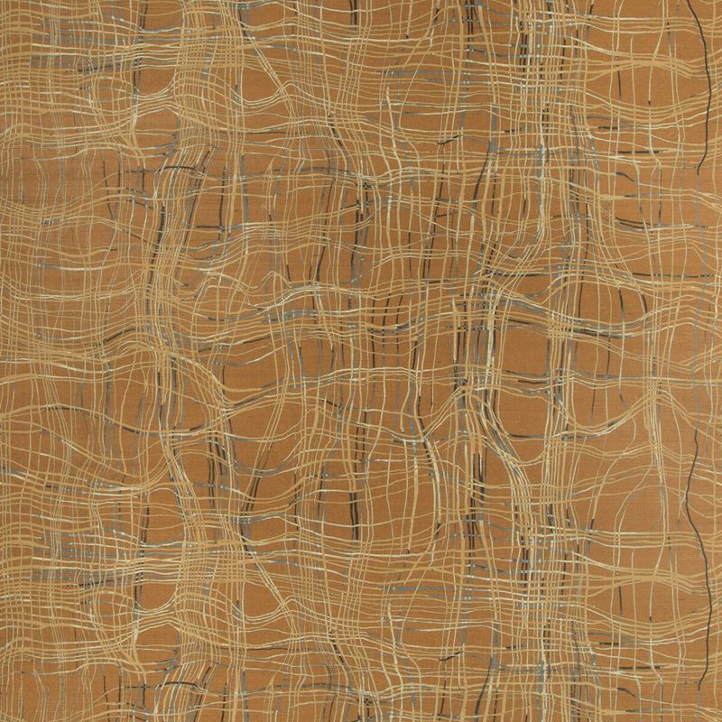 Sample GWP-3716.625.0 Entangle Paper Brown Geometric Lee Jofa Modern Wallpaper