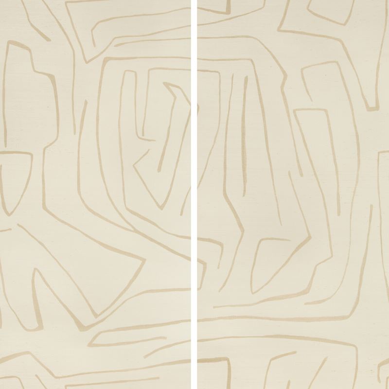 Sample GWP-3720.116.0 Graffito Ii Neutral Geometric Lee Jofa Modern Wallpaper