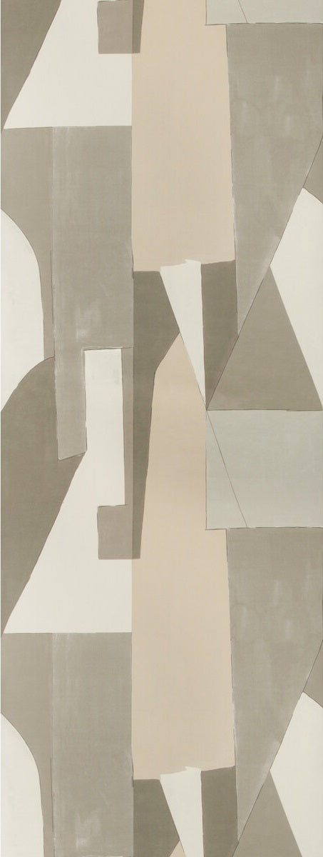 Sample GWP-3721.116.0 District Paper Beige Geometric Lee Jofa Modern Wallpaper