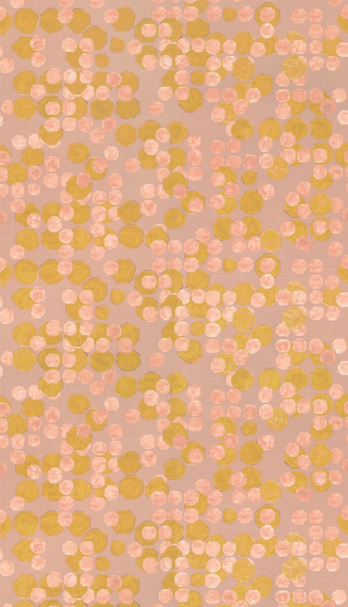 Sample GWP-3724.174.0 Hex Paper Multi Color Geometric Lee Jofa Modern Wallpaper