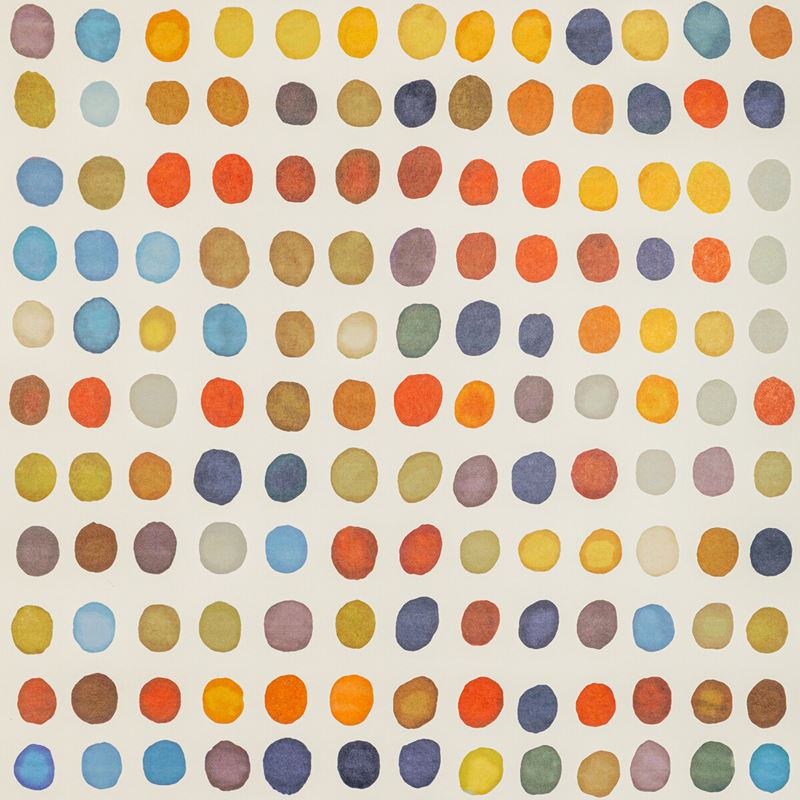 Sample GWP-3726.512.0 Twister Paper, Sky/Tang by Lee Jofa Modern Wallpaper