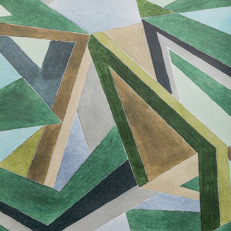 Sample GWP-3727.630.0 Roulade Paper, Juniper/Buff by Lee Jofa Modern Wallpaper