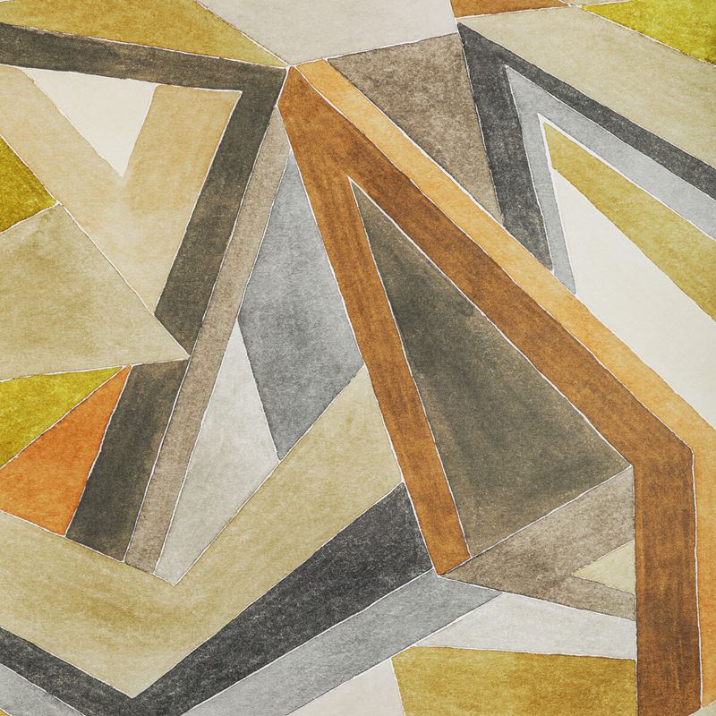 Sample GWP-3727.640.0 Roulade Paper, Citron/Stone by Lee Jofa Modern Wallpaper