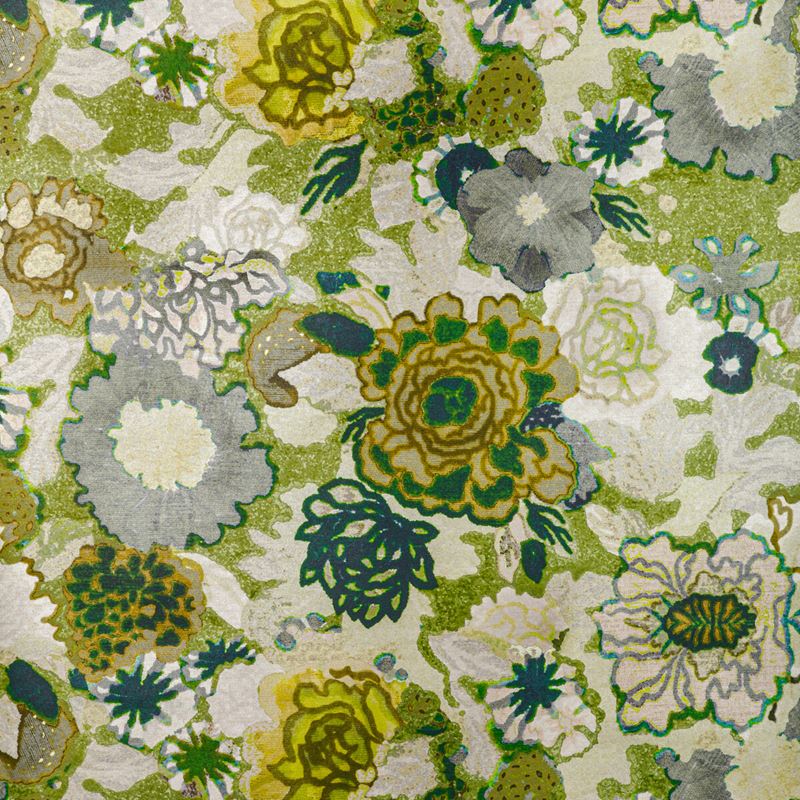 Sample GWP-3729.311.0 Arioso Paper, Stone/Jade by Lee Jofa Modern Wallpaper