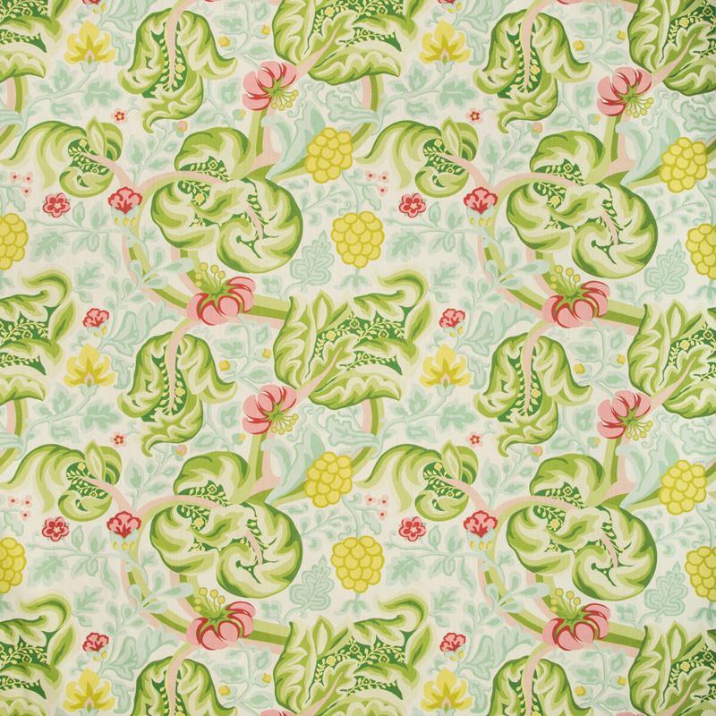 Sample HULLABALOO.317.0 Hullabaloo White Botanical Kravet Basics Fabric