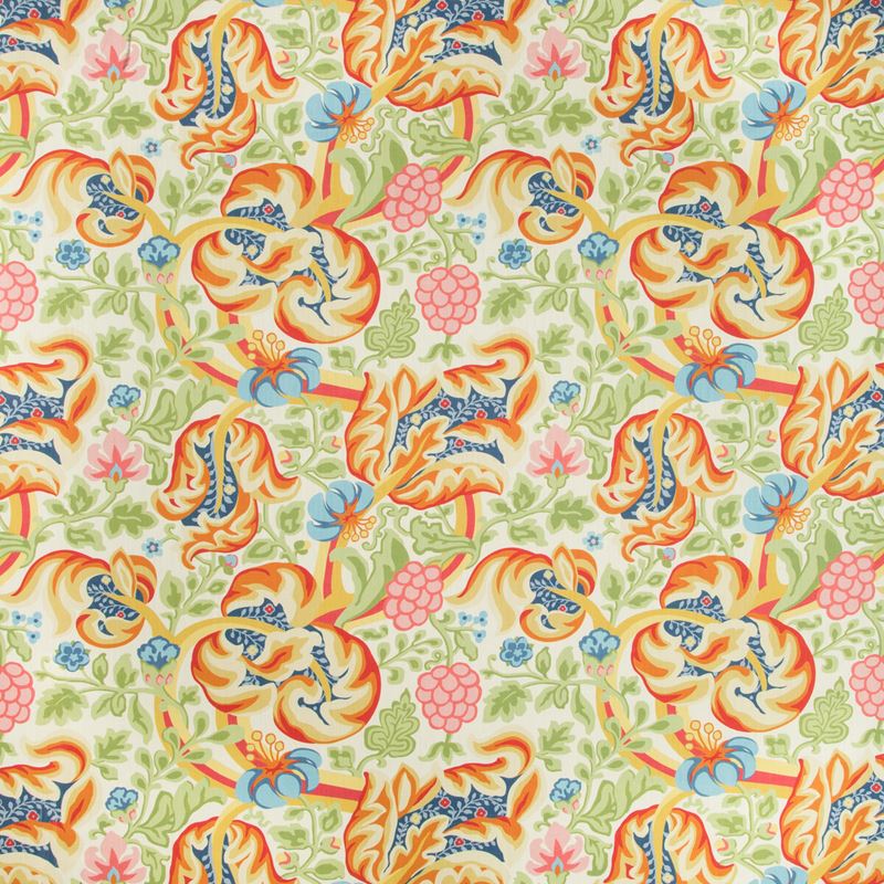 Sample HULLABALOO.324.0 Hullabaloo White Botanical Kravet Basics Fabric