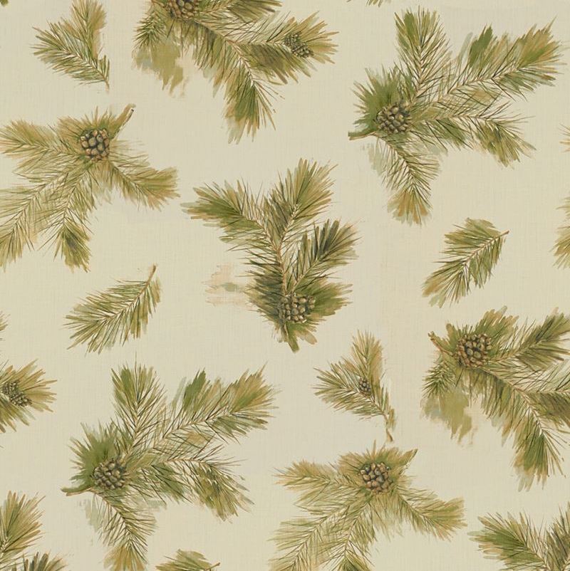 Sample IDYLLWILD.316.0 Idyllwild Forest Green Multipurpose Botanical Foliage Fabric by Kravet Couture