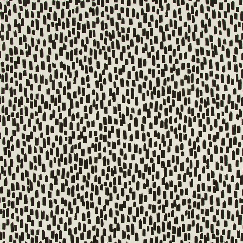 Sample INKSTROKES.81.0 Inkstrokes Nero Black Multipurpose Contemporary Fabric by Kravet Basics