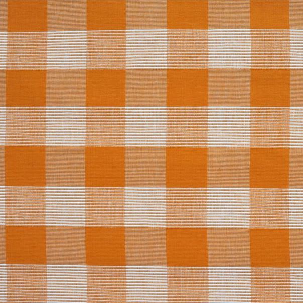 Sample JAG-50061.121.0 Siam Sq Cotton Orange Check/Plaid Brunschwig and Fils Fabric
