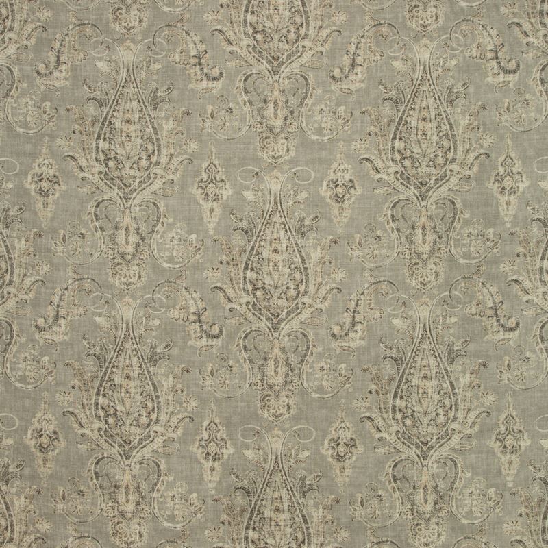 Sample KAPOLEI.11.0 Grey Multipurpose Paisley Fabric by Kravet Basics
