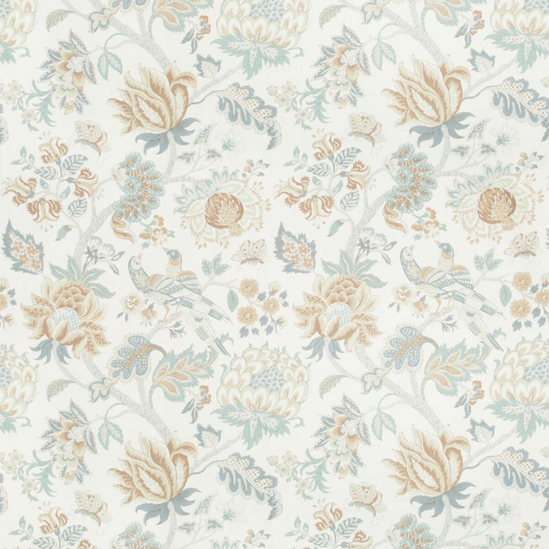 Sample LAMBROOK.15.0 Lambrook Vapor Slate Multipurpose Botanical Foliage Fabric by Kravet Basics