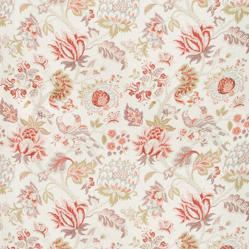 Sample LAMBROOK.910.0 Lambrook Heather Burgundy Red Multipurpose Botanical Foliage Fabric by Kravet Basics
