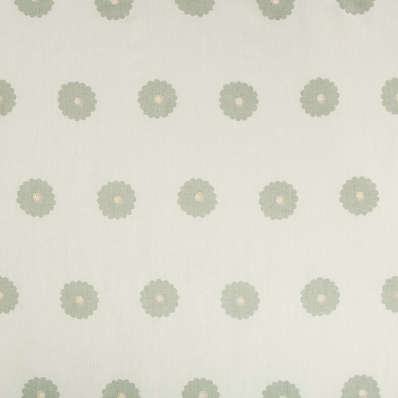 Sample MERCER.13.0 White Botanical Kravet Basics Fabric
