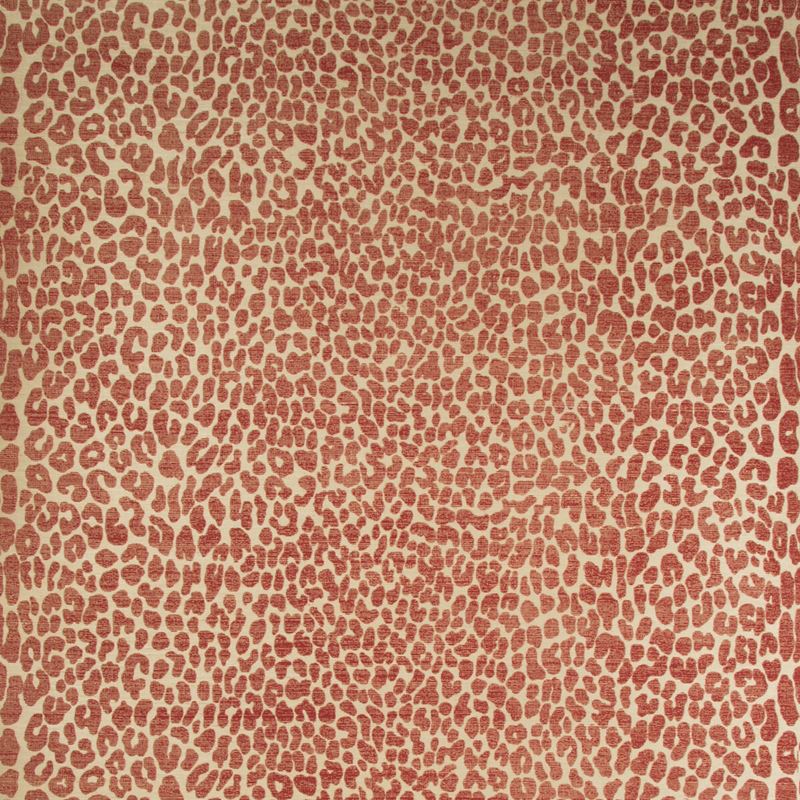 Sample P2017108.19.0 Ocicat Paper Red Animals Lee Jofa Wallpaper