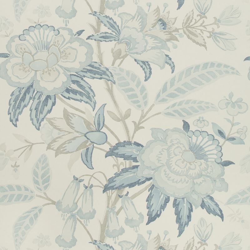 Sample P2018103.115.0 Davenport Paper Blue Botanical Lee Jofa Wallpaper