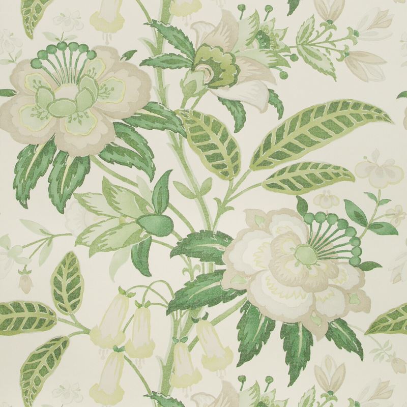 Sample P2018103.233.0 Davenport Paper Green Botanical Lee Jofa Wallpaper