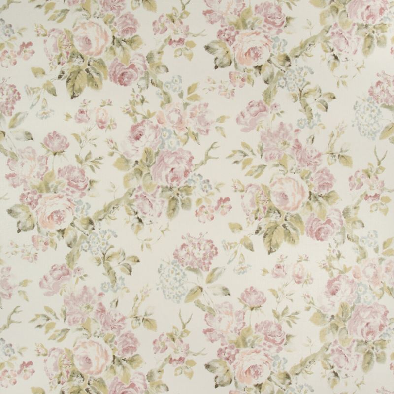 Sample P2018106.103.0 Garden Roses Wp Multi Color Botanical Lee Jofa Wallpaper