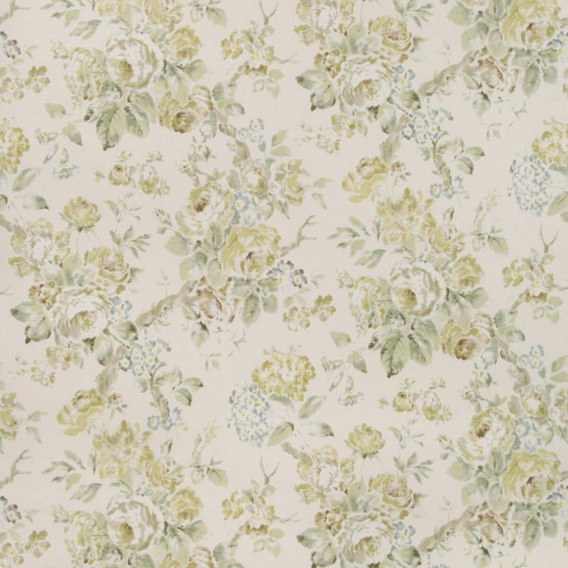 Sample P2018106.33.0 Garden Roses Wp Green Botanical Lee Jofa Wallpaper