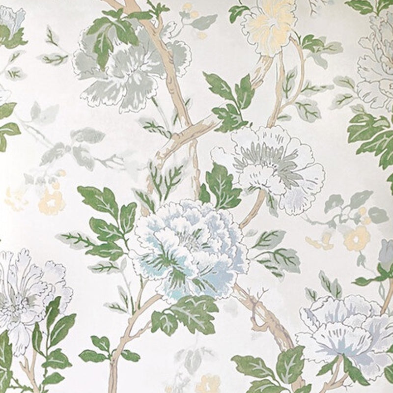 Sample P2019104.133.0 Inisfree Wp Blue Botanical Lee Jofa Wallpaper