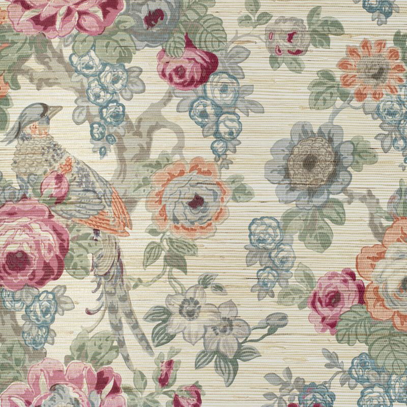 Sample P2020100.9722.0 Avondale Paper, Berry Slate by Lee Jofa Wallpaper