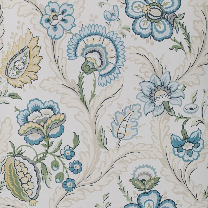 Sample P2020101.530.0 Wimberly Paper, Blue Spring by Lee Jofa Wallpaper