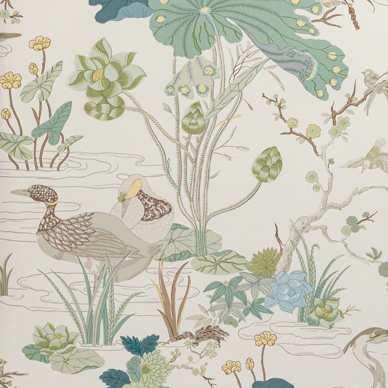 Sample P2020105.1323.0 Luzon Paper, Jade by Lee Jofa Wallpaper