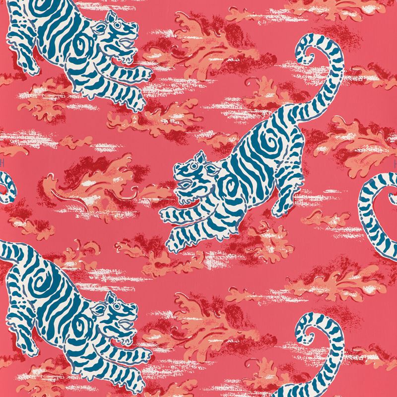 Sample P2020107.195.0 Bongol Paper, Poppy by Lee Jofa Wallpaper